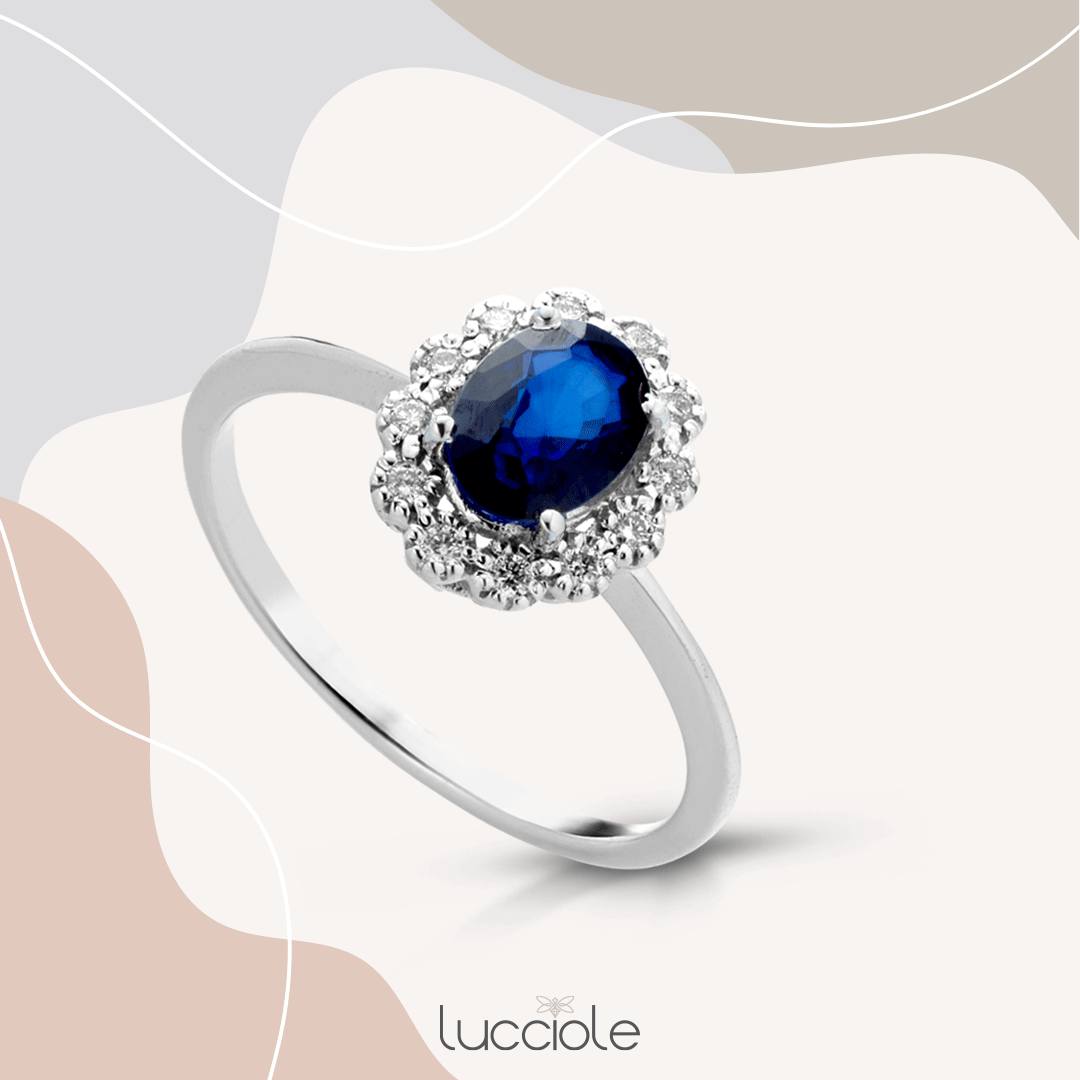 Anello Kate Zaffiro LUCCIOLE