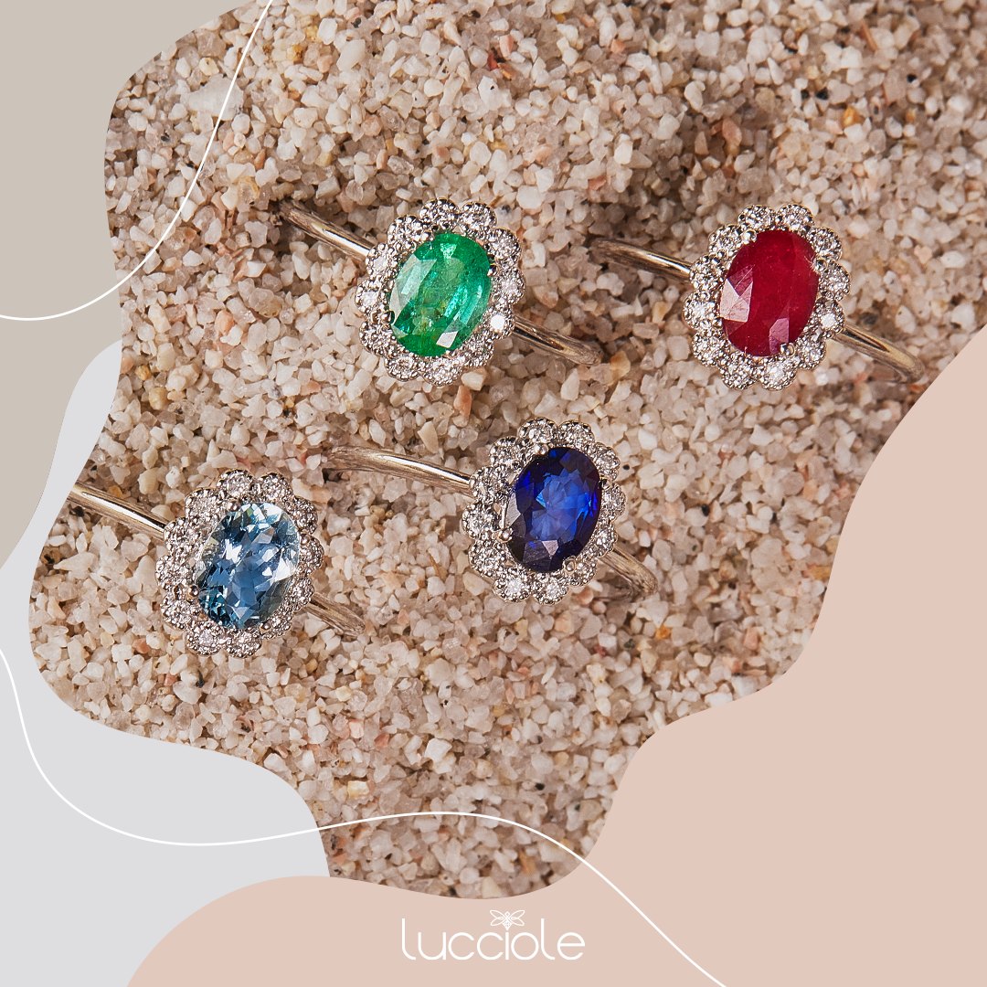 Anello Kate Acqua Marina LUCCIOLE - immagine 4