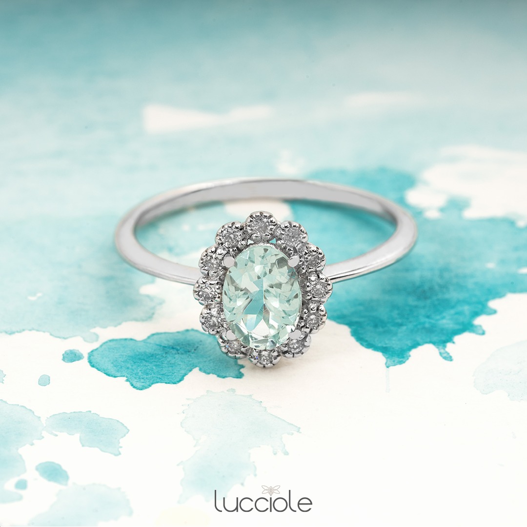 Anello Kate Acqua Marina LUCCIOLE - immagine 6