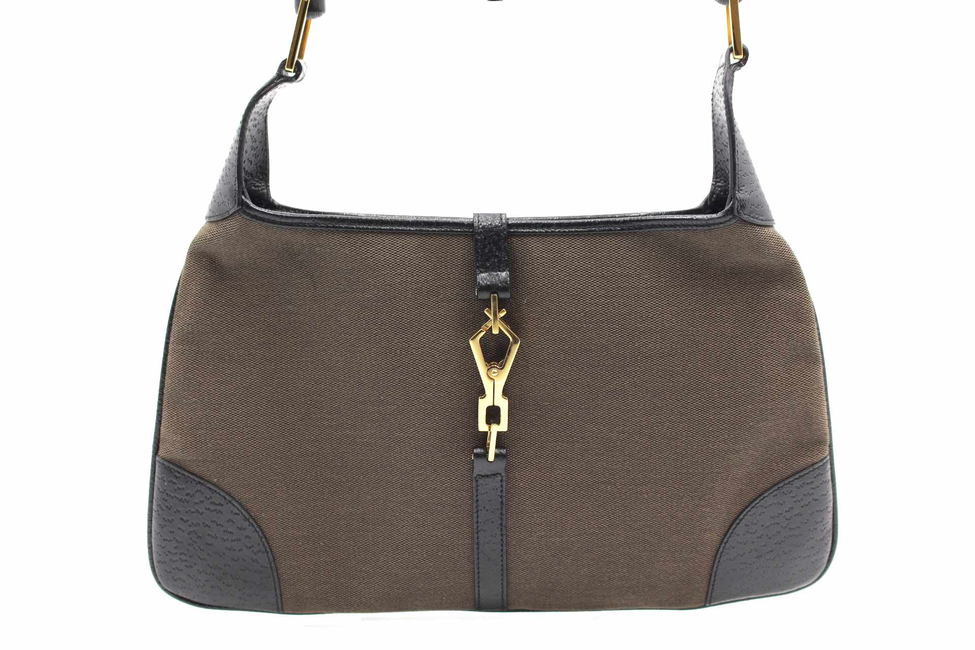 Gucci Jackie Tela Marrone