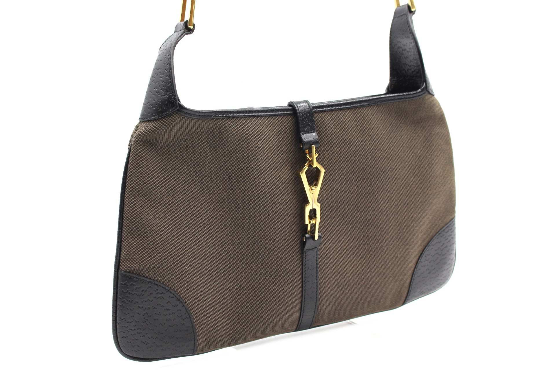 Gucci Jackie Tela Marrone - immagine 3