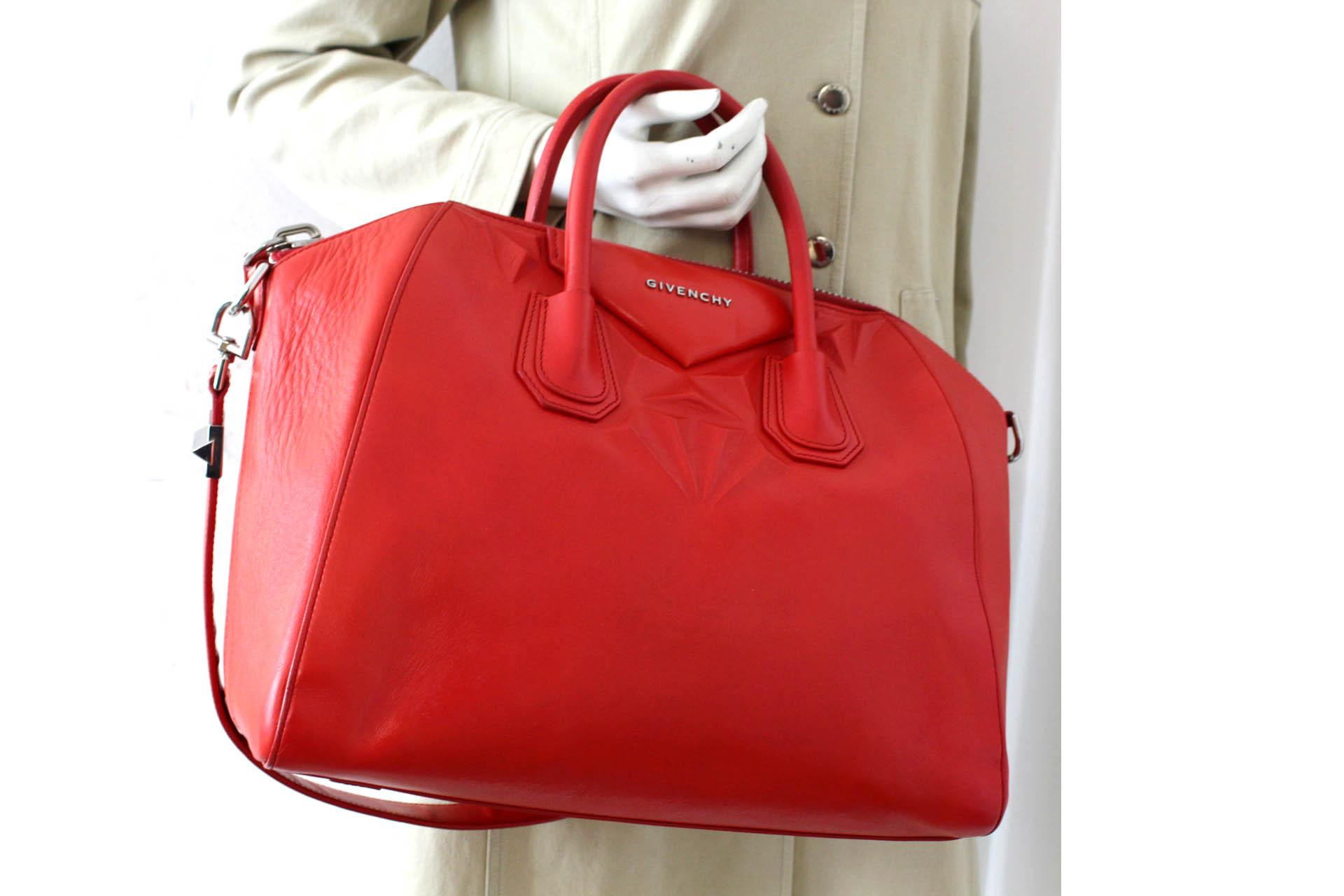 Givenchy Antigona Pelle Rossa - immagine 2