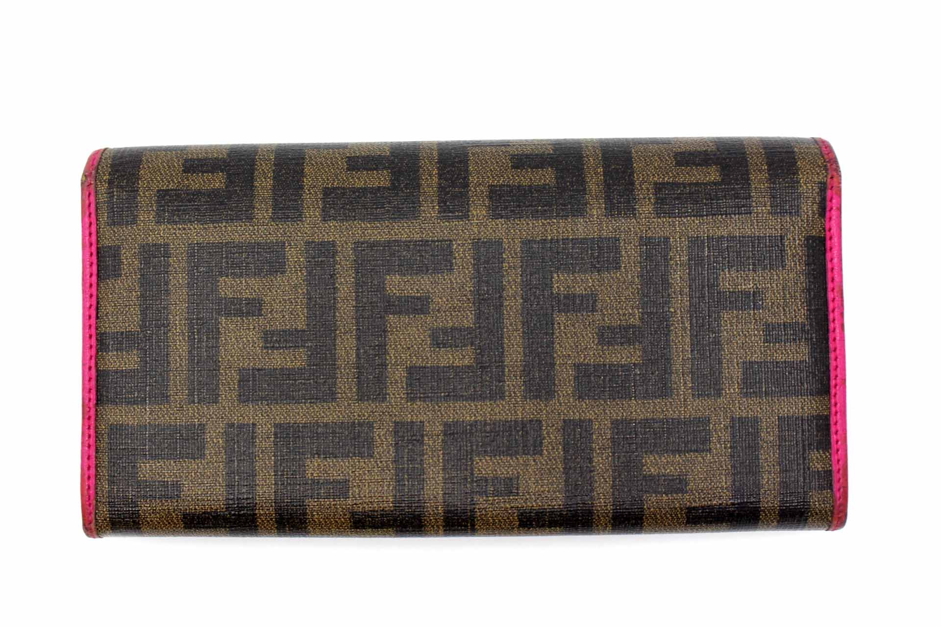 Fendi Portafoglio Zucca Marrone - immagine 2