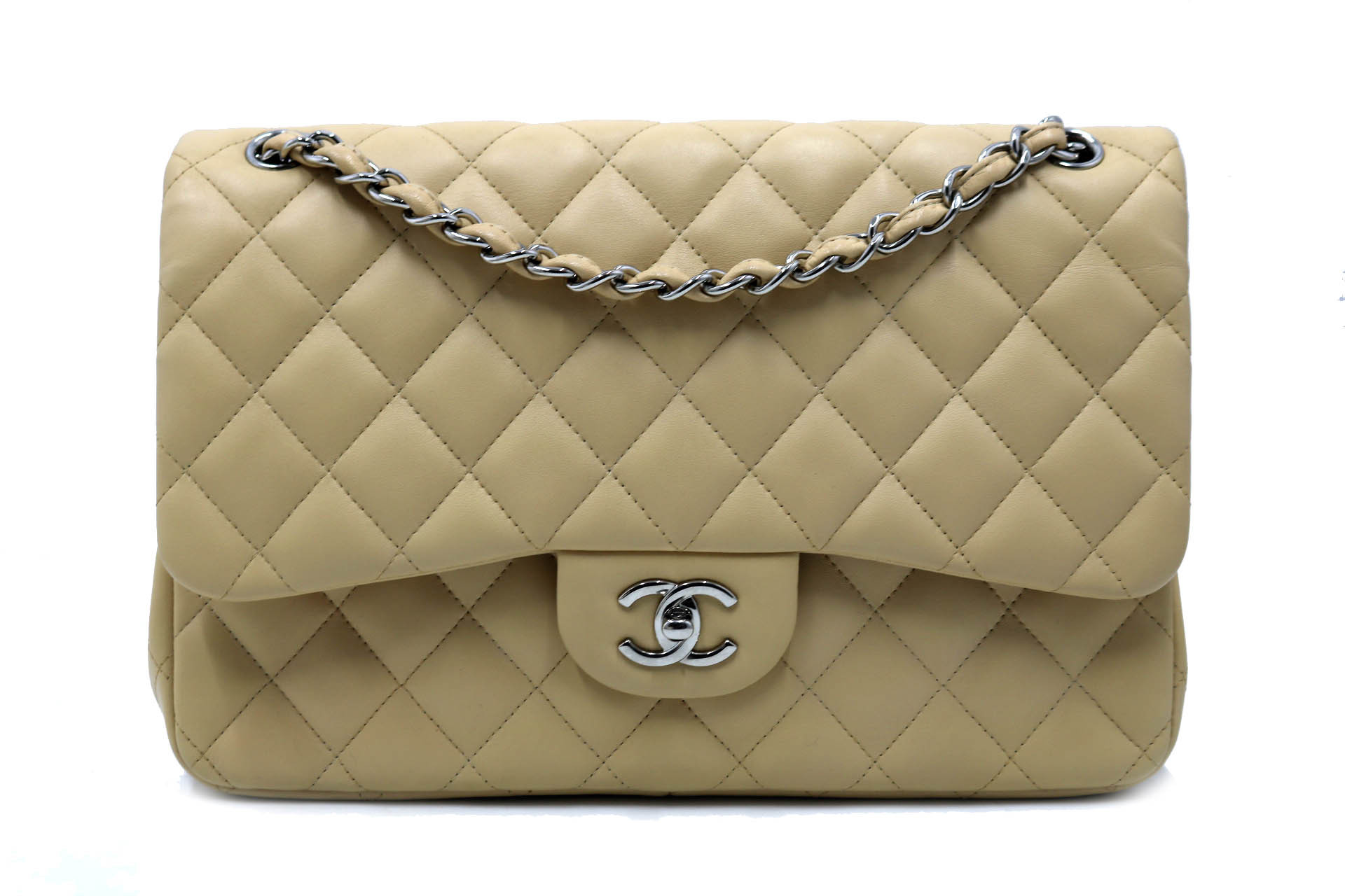 Chanel Timeless Jumbo Pelle Beige
