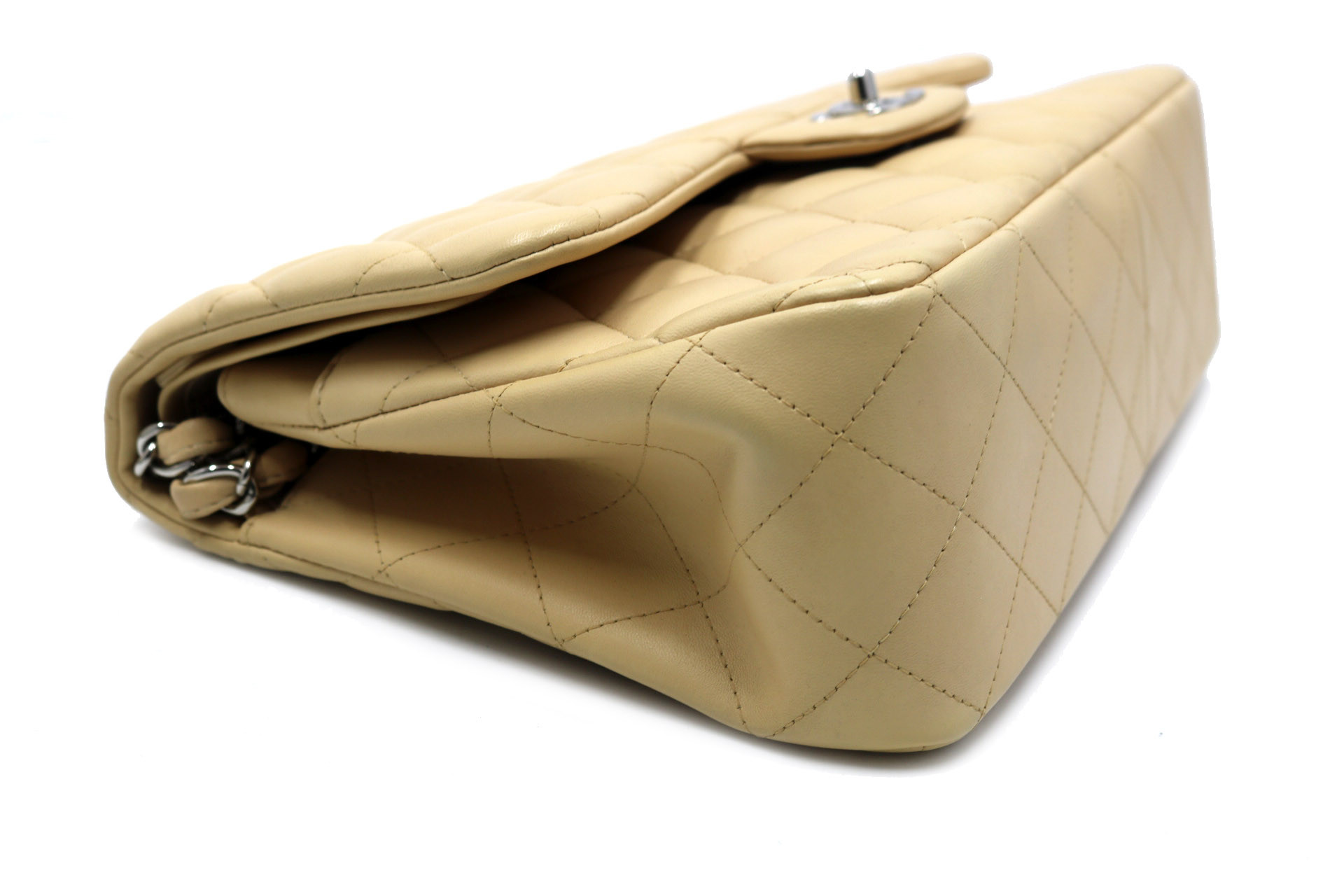 Chanel Timeless Jumbo Pelle Beige - immagine 5