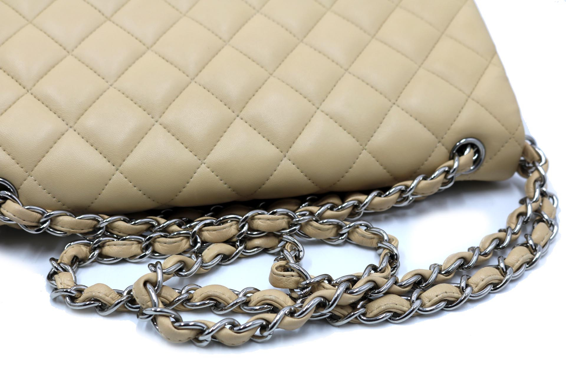 Chanel Timeless Jumbo Pelle Beige - immagine 3