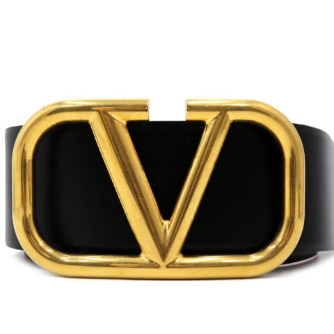 Valentino Cintura Reversibile Pelle Nera e Rossa