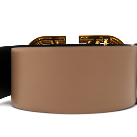 Valentino Cintura Reversibile Pelle Rosa Cipria/Nera