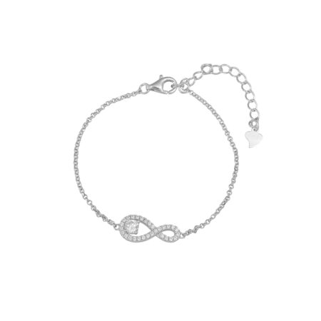 Bracciale charm infinito Arg.925