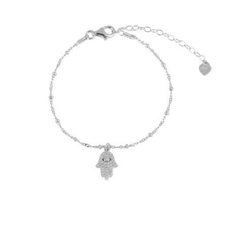 Bracciale charm mano di Fatima Arg.925