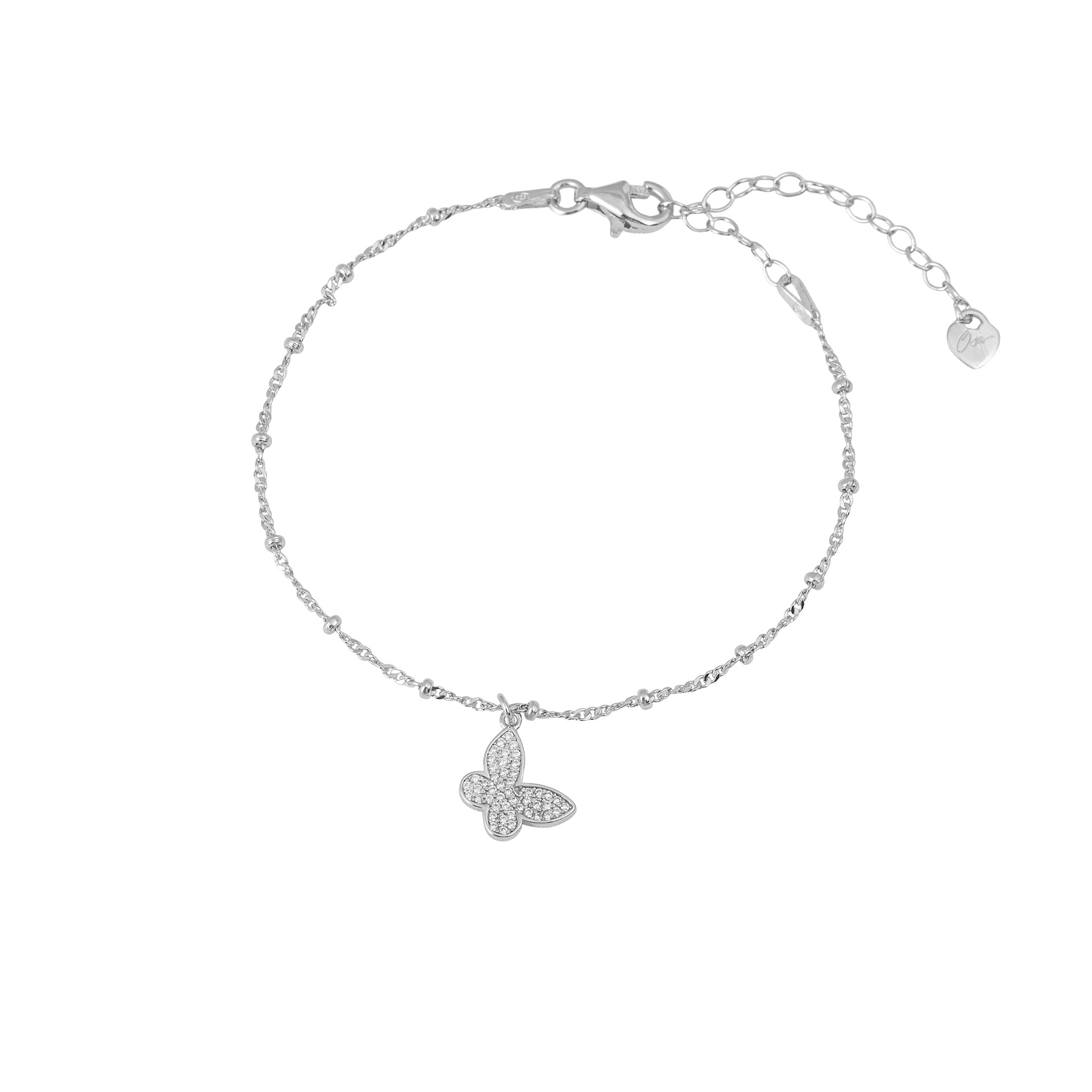 Bracciale charm farfalla