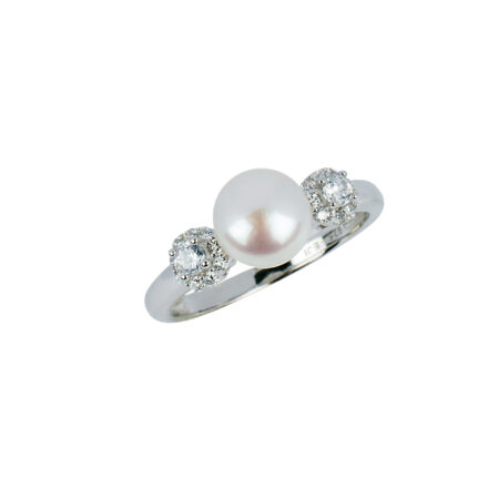 Anello con perla e magic Arg.925