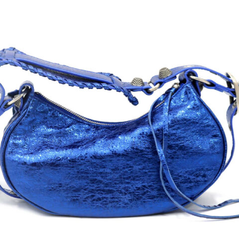 Balenciaga Le Cagole XS Pelle Blu