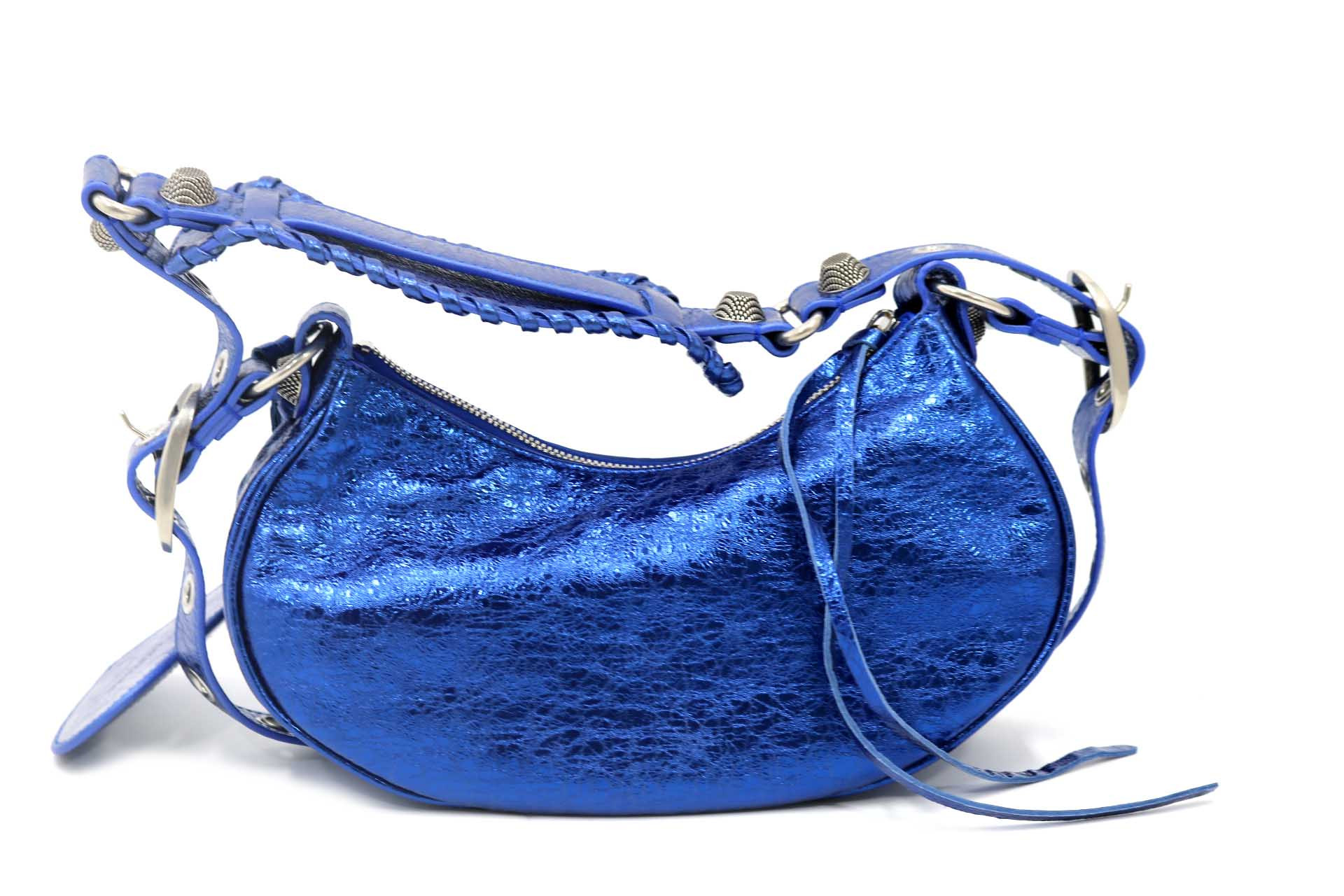 Balenciaga Le Cagole XS Pelle Blu