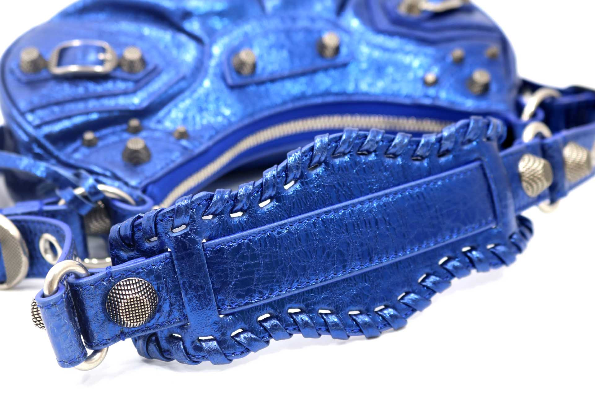 Balenciaga Le Cagole XS Pelle Blu - immagine 3