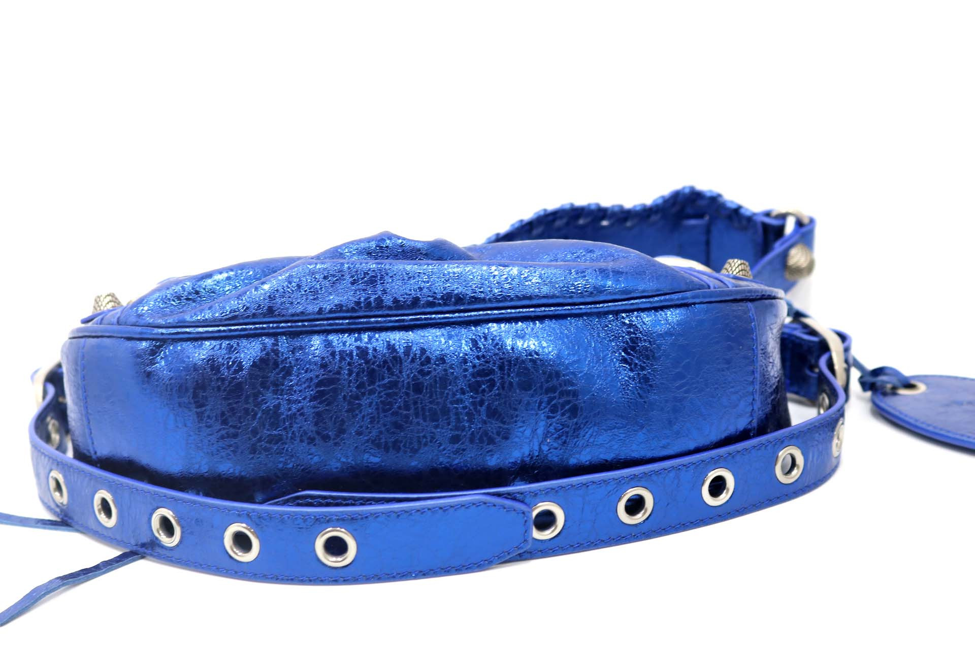 Balenciaga Le Cagole XS Pelle Blu - immagine 4