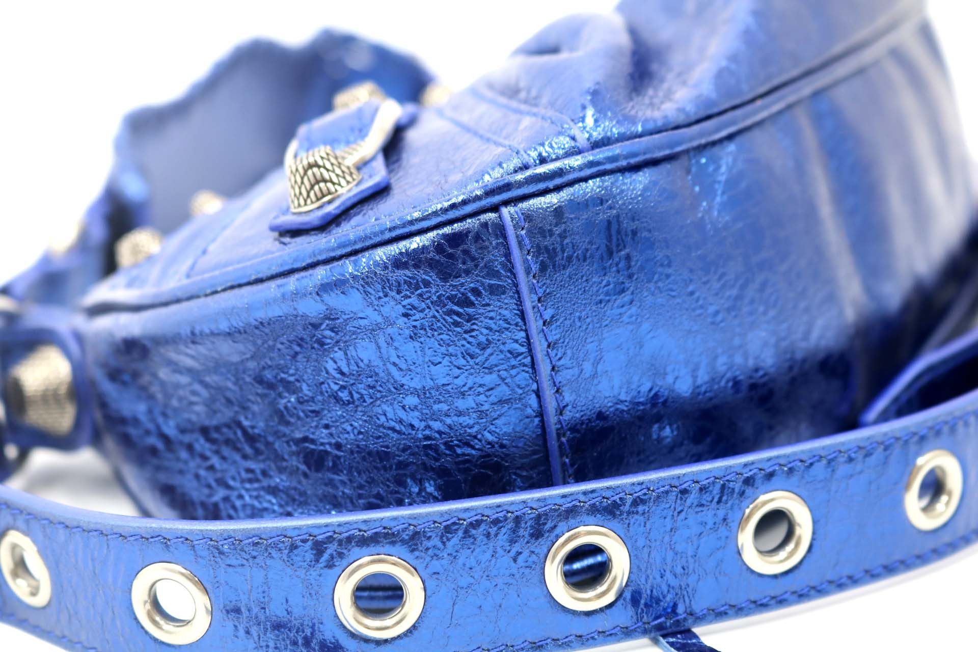 Balenciaga Le Cagole XS Pelle Blu - immagine 5