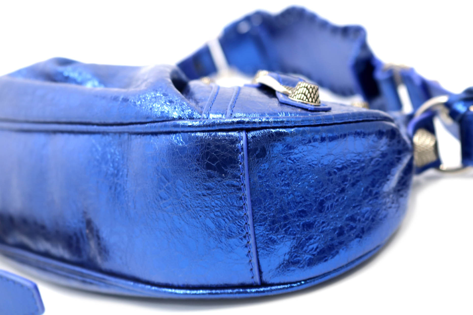 Balenciaga Le Cagole XS Pelle Blu - immagine 6