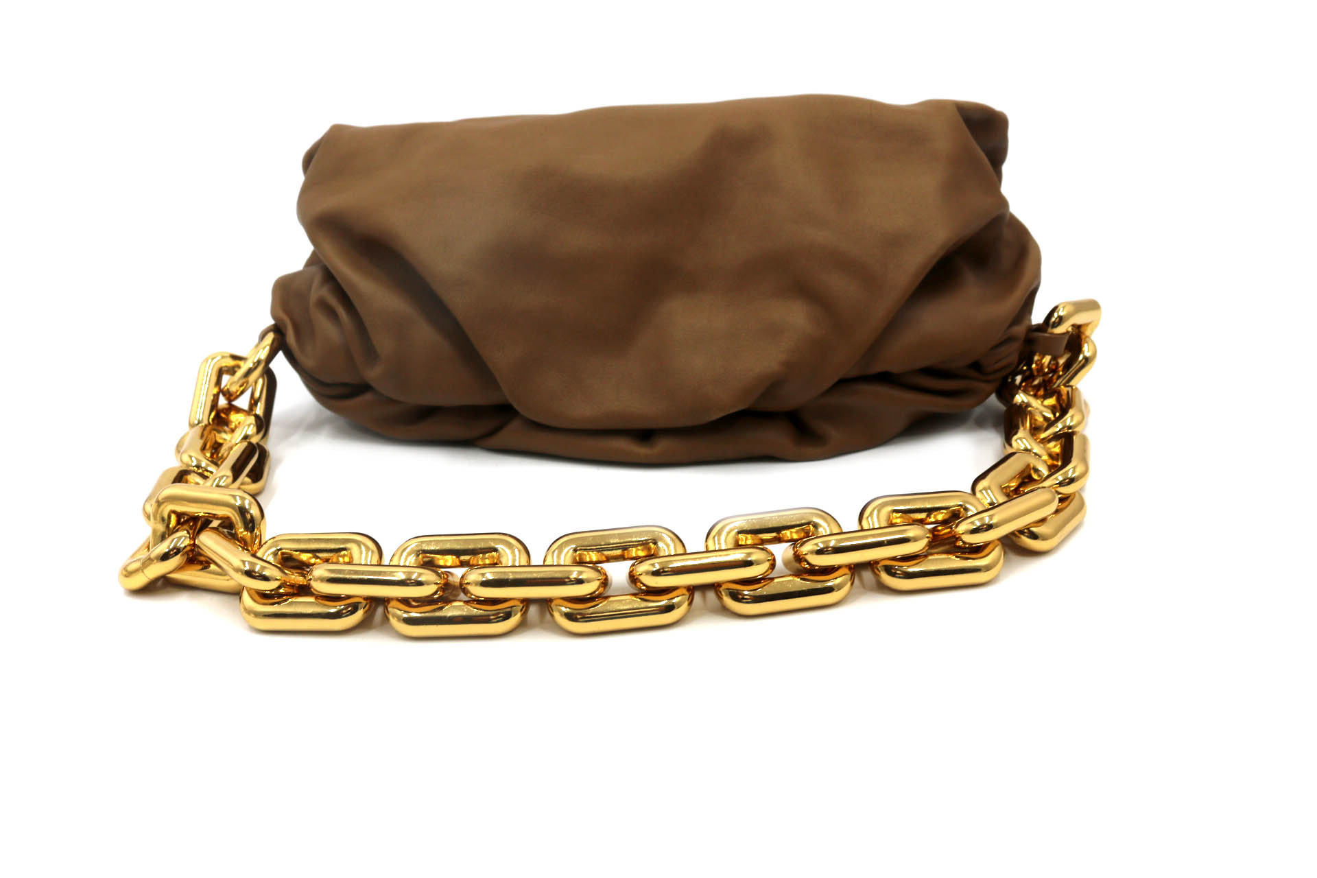 Bottega Veneta Chain Pouch Pelle Marrone - immagine 3