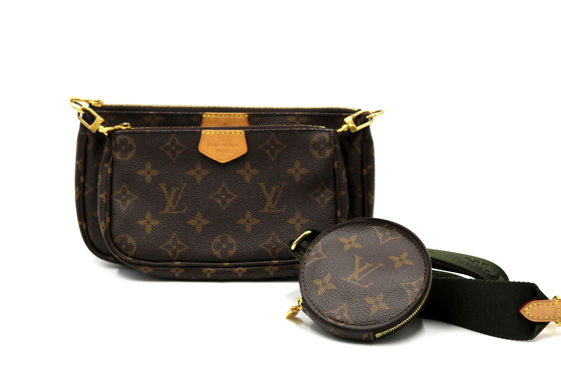 Louis Vuitton MultiPochette Accessoires Kaki Monogram
