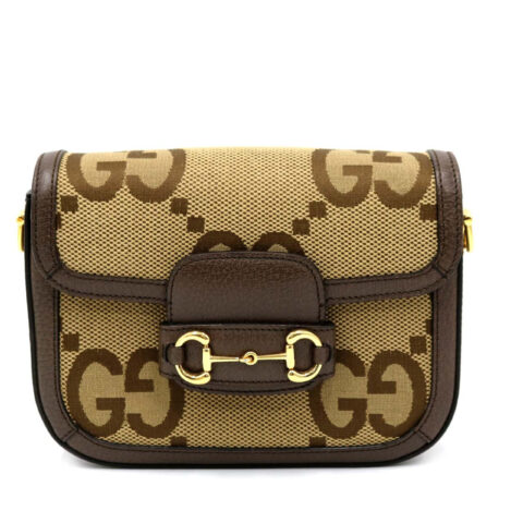 Gucci Horsebit 1955 GG Jumbo Beige