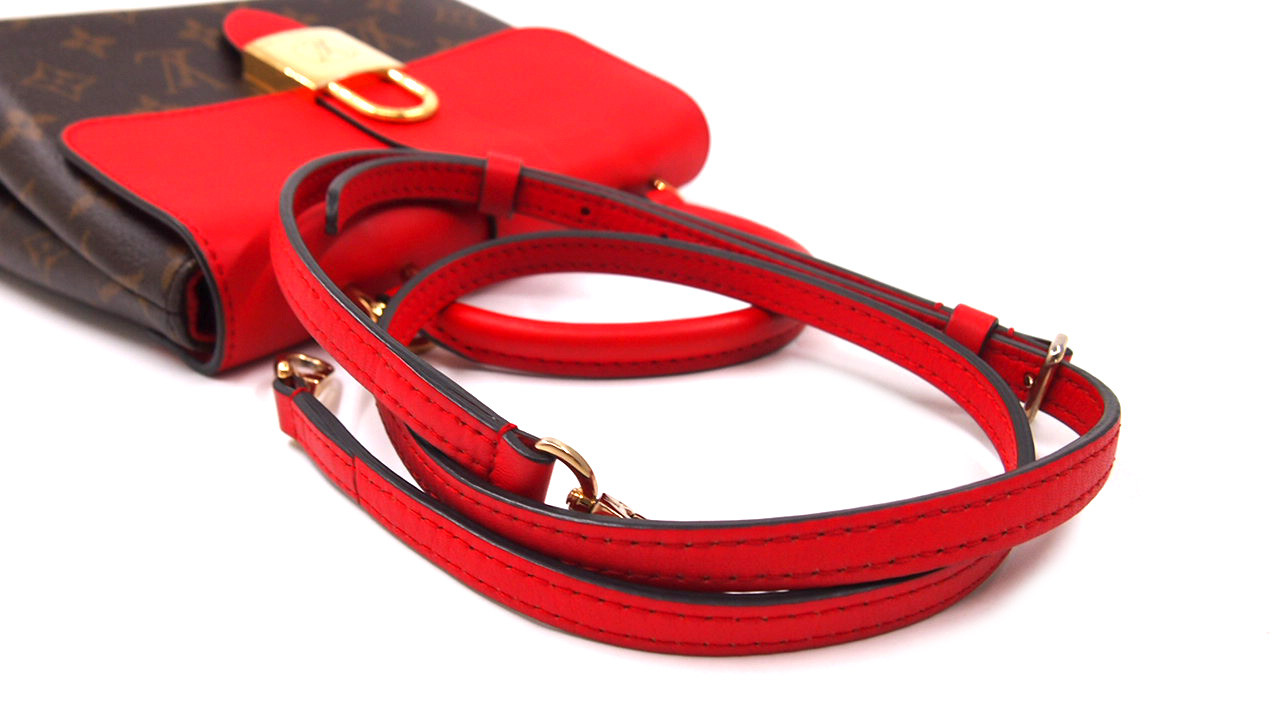 Louis Vuitton Locky BB Monogram e Pelle Rossa - immagine 3