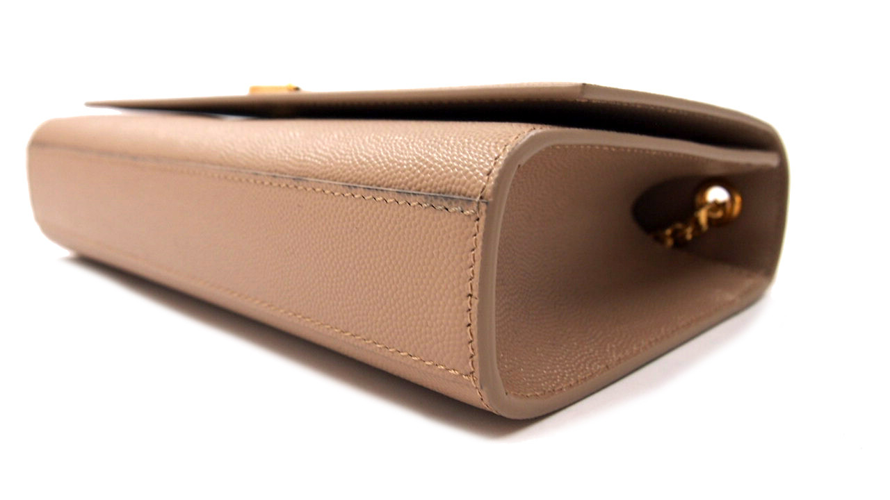 Saint Laurent Kate Medium Pelle Grain De Poudre Dark Beige - immagine 6