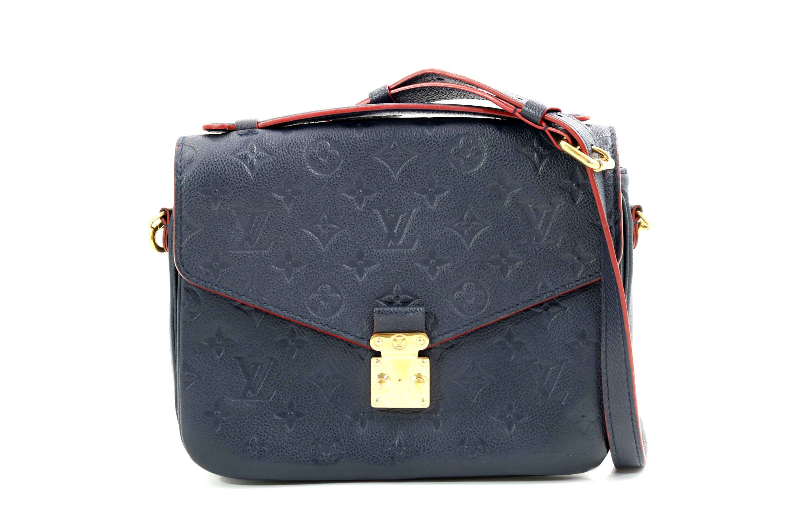 Louis Vuitton Pochette Metis Pelle Monogram Empreinte Blu