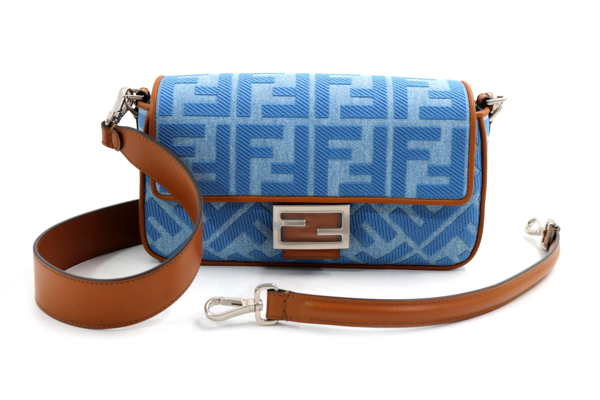 Fendi Baguette Denim Azzurro - immagine 2