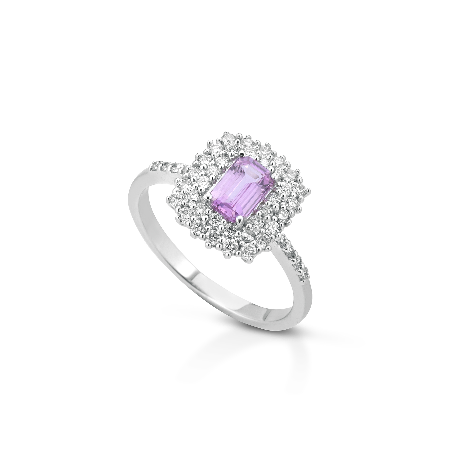Anello Zaffiro Rosa Prisma B.
