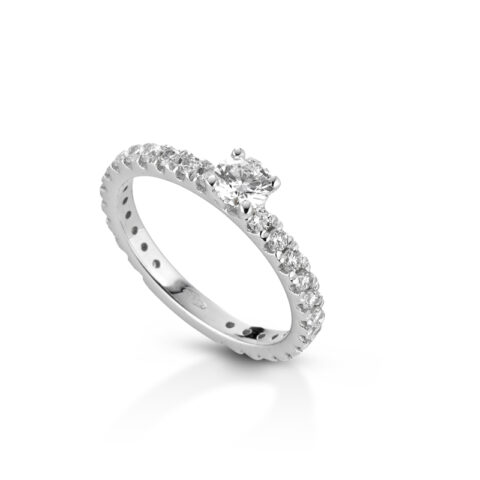 Anello Solitario Inifinity