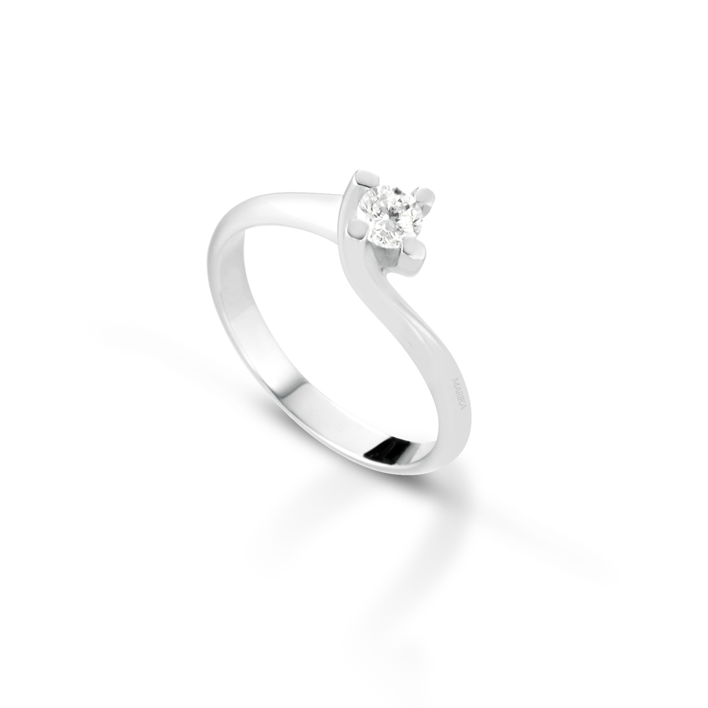 Anello Solitario Valentino Tradizionale 18kt