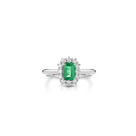 Anello Smeraldo Armonia 18kt