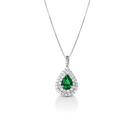 Collana Smeraldo Goccia