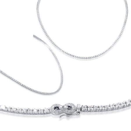 Collana Tennis Diamanti Naturali
