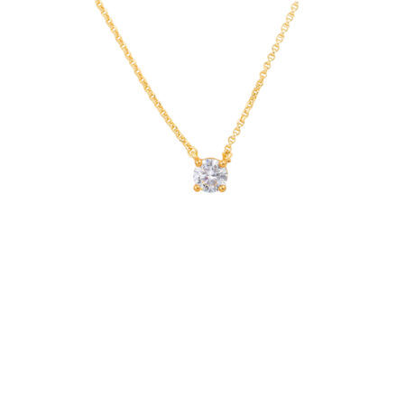 Collana Punto Luce Dorata Arg.925