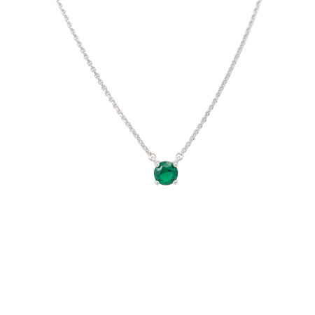 Collana Punto Luce Verde Arg.925