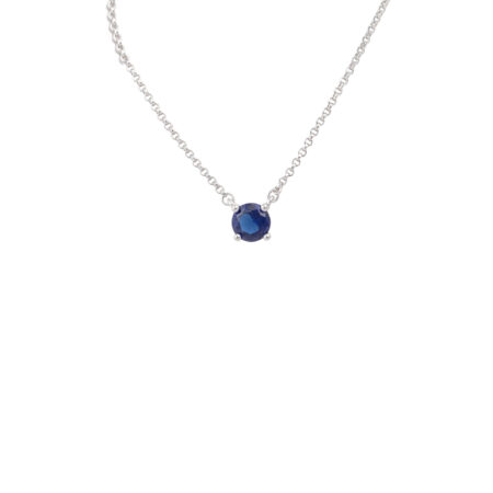 Collana Punto Luce Blu Arg.925