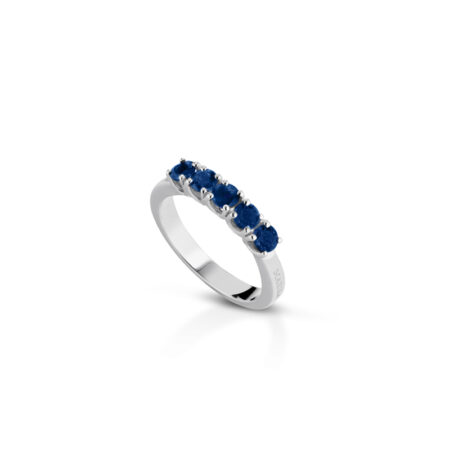 Anello Veretta Quintessenza Zaffiri 18kt
