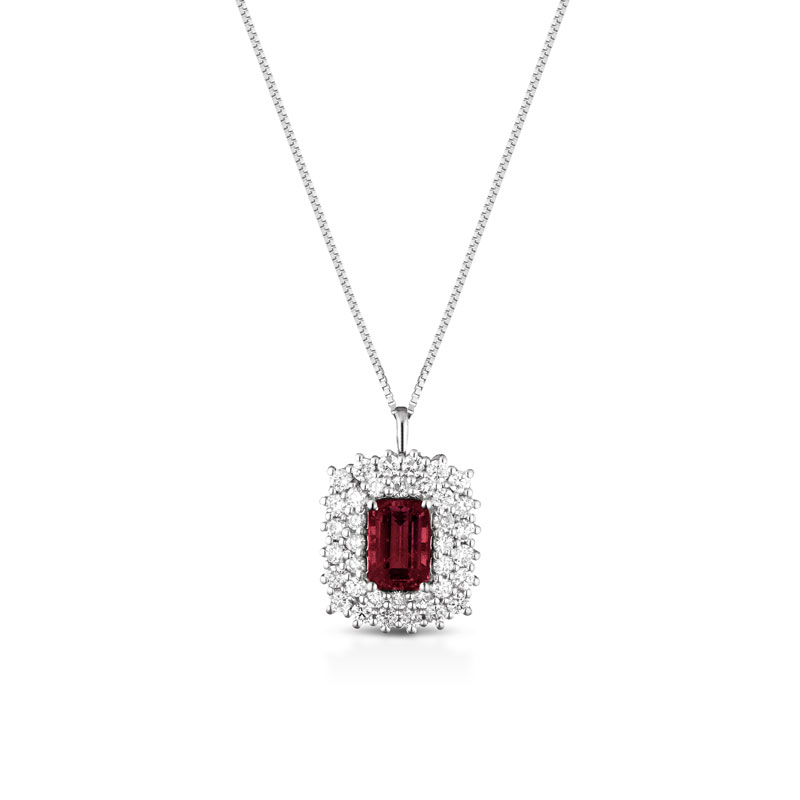 Collana Rubino Prisma