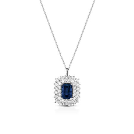 Collana Zaffiro Imperiale 18kt