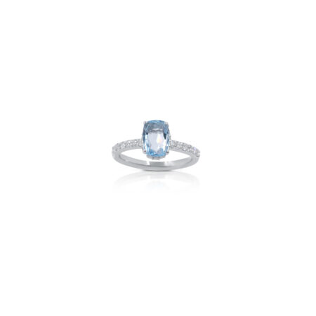 Anello Acqua Marina Lux 18kt