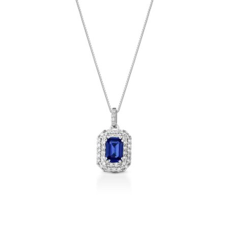 Collana Zaffiro Scatolata 18kt