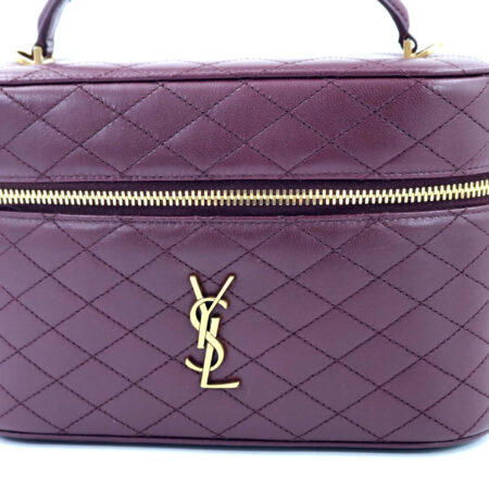 Saint Laurent Gaby Vanity Grande in Pelle di Agnello Rouge Cabernet