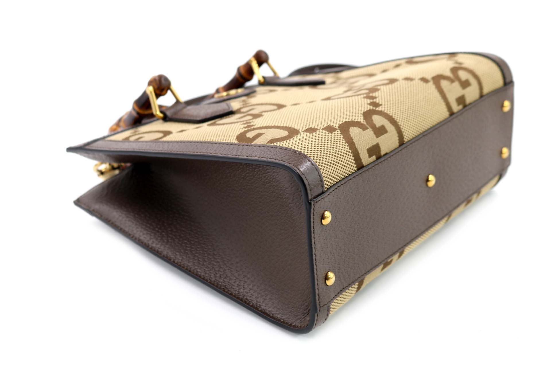 Gucci Borsa Shopping Diana Misura Media GG Jumbo Beige - immagine 7