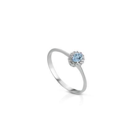 Anello Acqua Marina Principessa