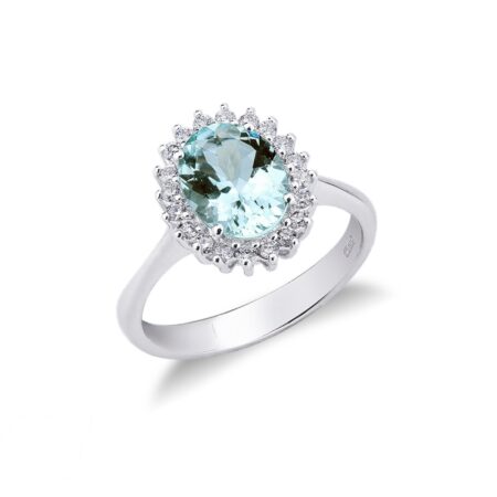 Anello Acqua Marina Kate XL 18kt