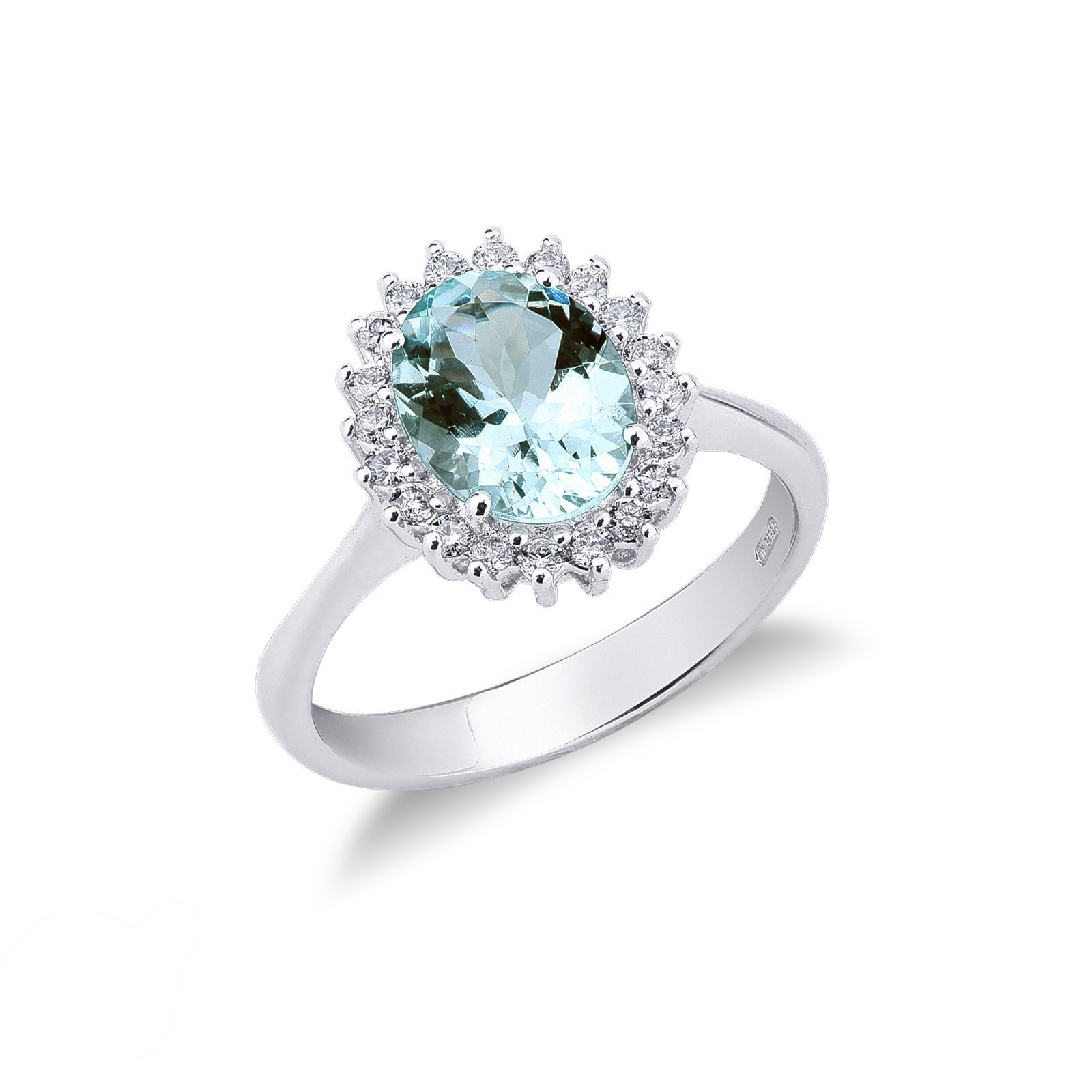 Anello Acqua Marina Kate XL 18kt
