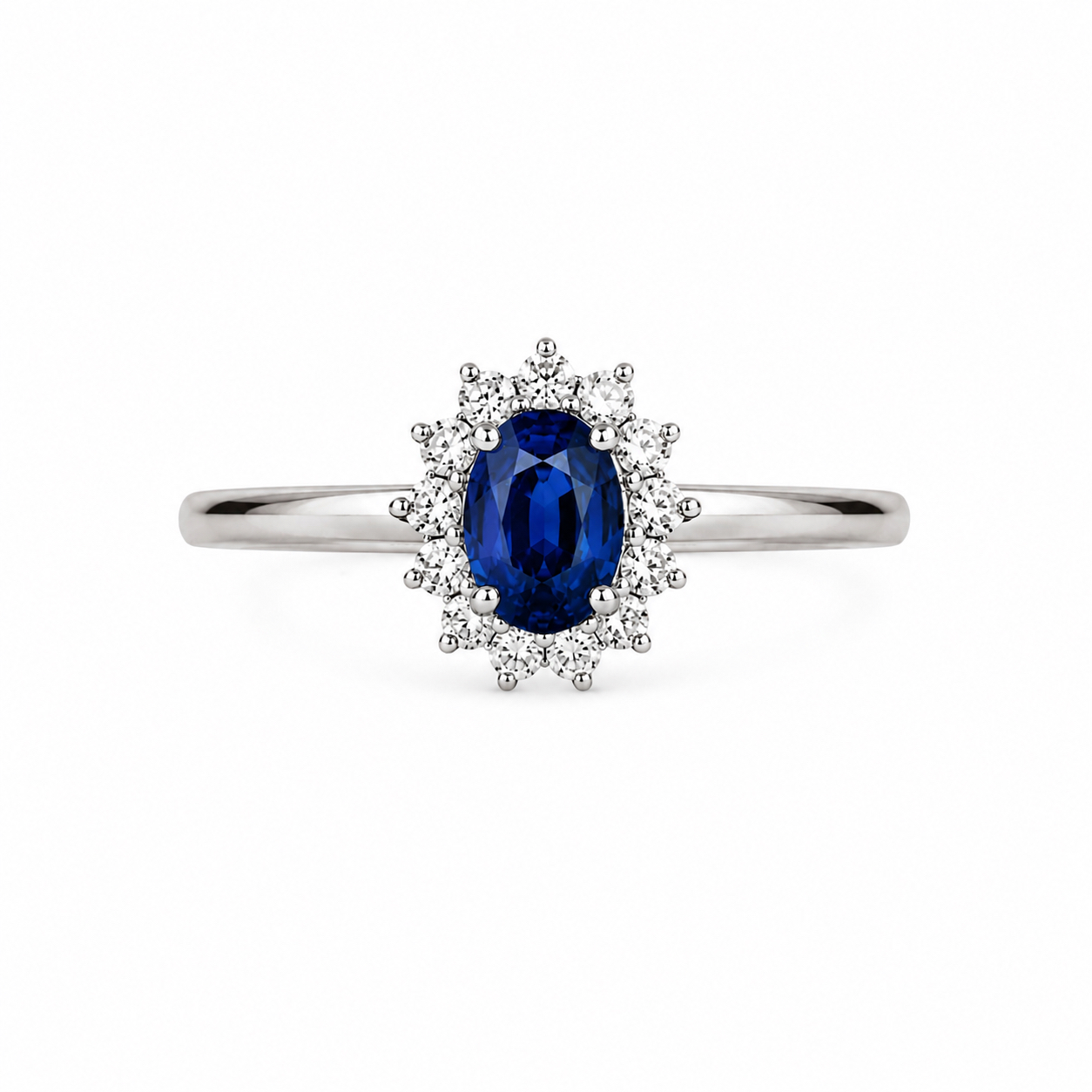 Anello Zaffiro Promessa 18kt