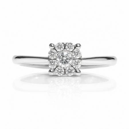 Anello Solitario Mini Magic 18kt